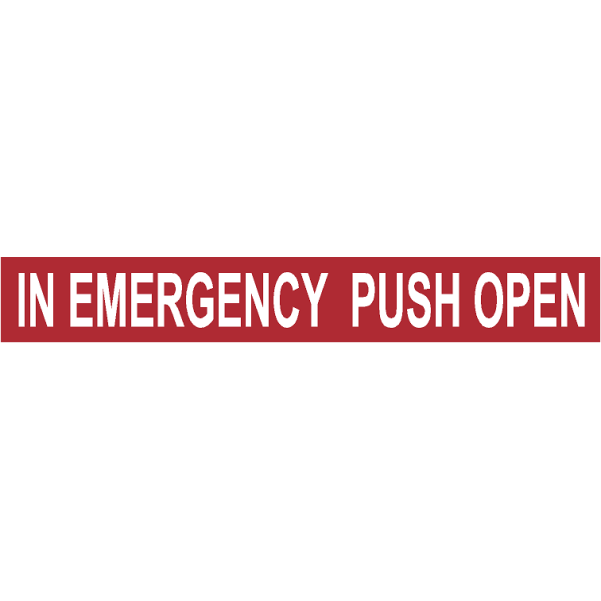 1.5" x 10.5" In Emergency Push Open