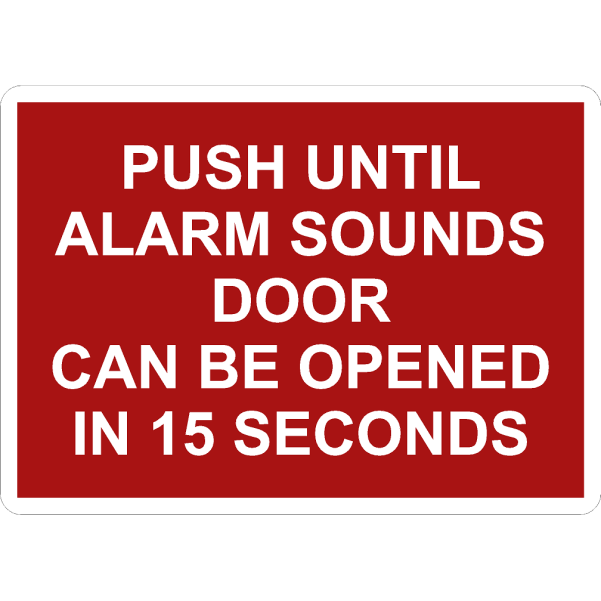 10" x 14" Door Alarm