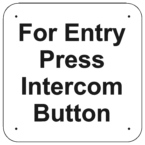 8" x 8" Entry Intercom