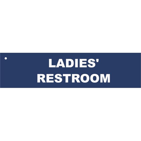 2" x 8" Ladies' Restroom Keychain