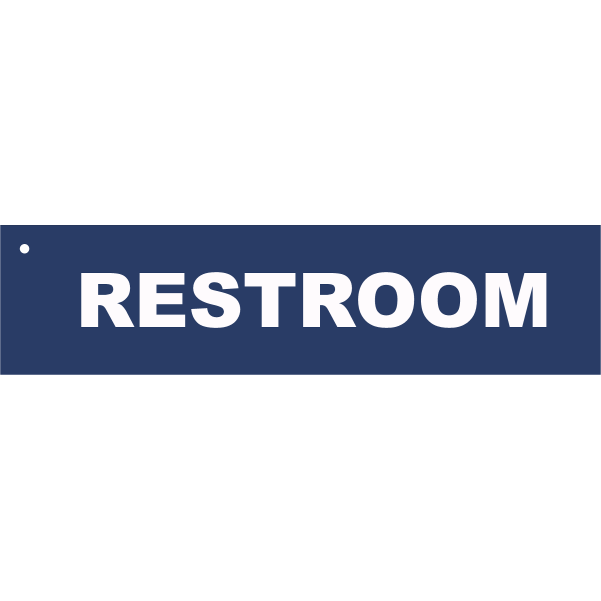 2" x 8" Restroom Keychain