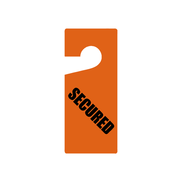 Secured Door Tag