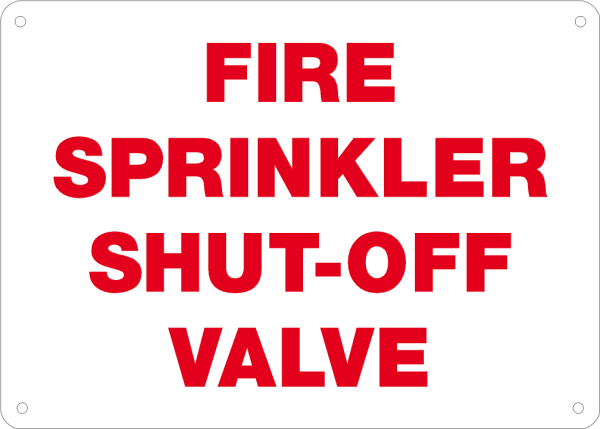 Fire Sprinkler Shutoff Valve