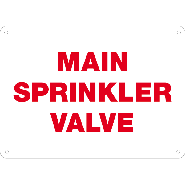 Main Sprinkler Valve
