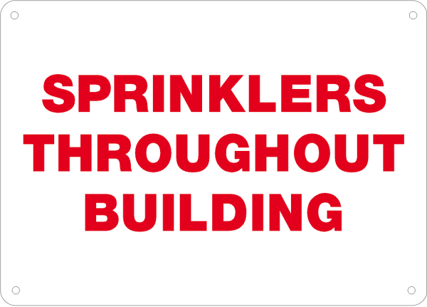 Sprinklers Throughout Building