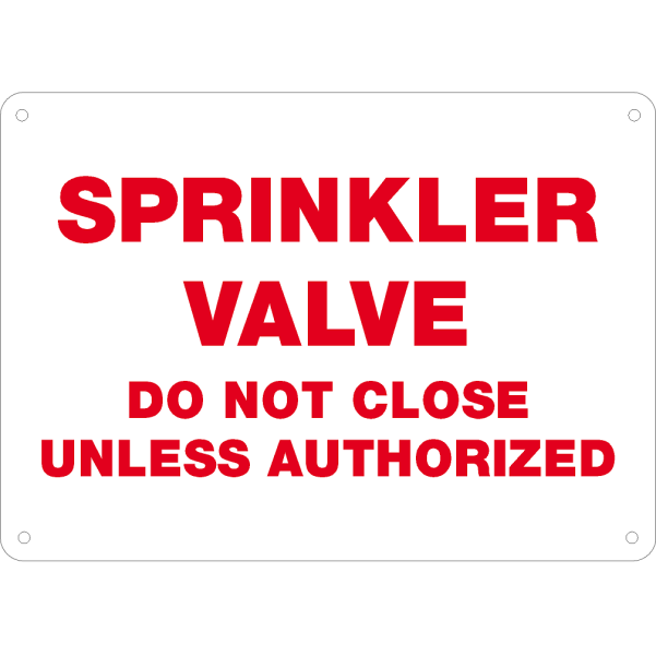 Sprinkler Valve - Do Not Close