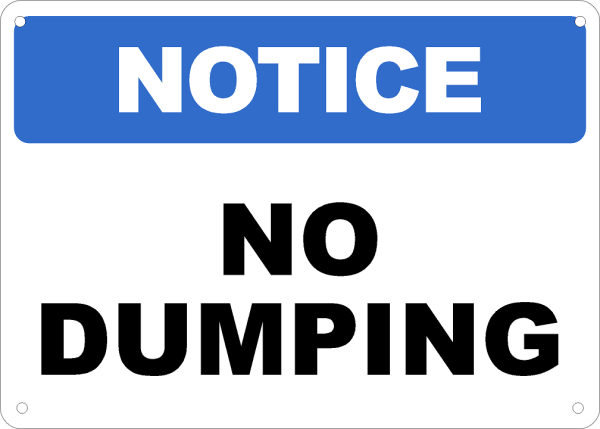 No Dumping