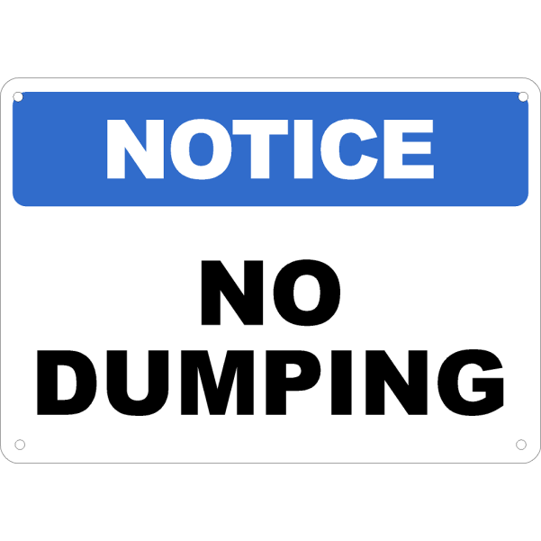 No Dumping