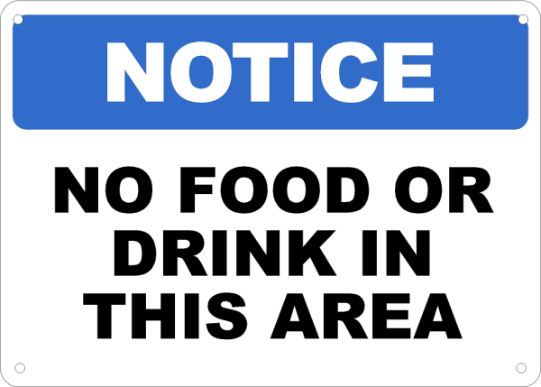 No Food Or Drink In This Area