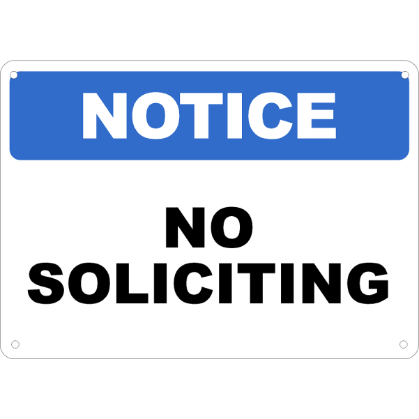 No Soliciting
